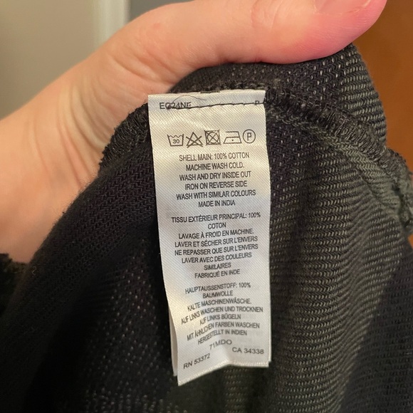 French Connection Green and Black Flannel Dolman Sleeve Shirt Dress - Picture 6 of 7